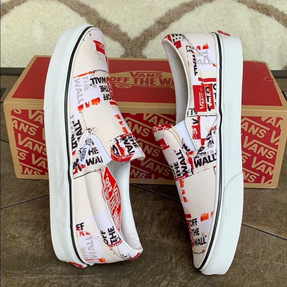 •VANS CLASSIC SLIP ON PACKING TAPE Blcdblctrwt WMNS• - Picture 16 of 16